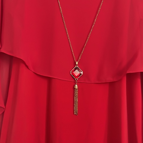 Red cocktail dress - Picture 5 of 6